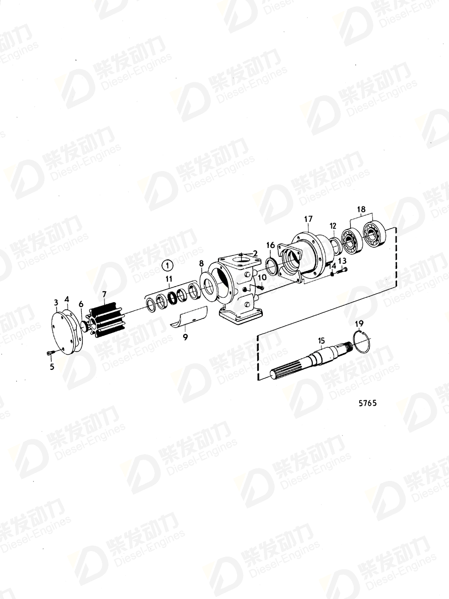 VOLVO Cover 845967 Drawing